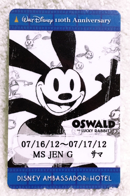 RARE Tokyo Disney Resort Oswald 110th Anniversary Ambassador Hotel STICKER #’d 